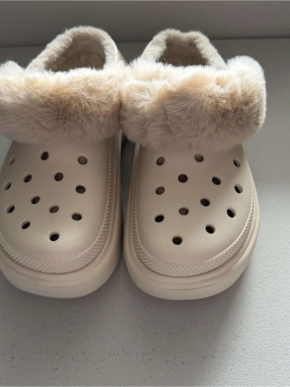 Crocs stomped lined platform clogs unisex men’s 12-women’s 10 new condition